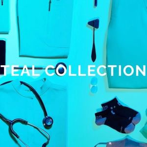 FIGS SCRUBS- Teal, NWT